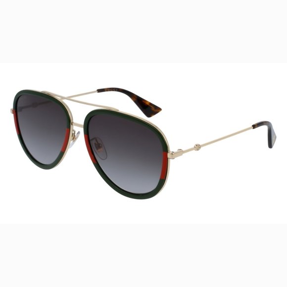 NEW GUCCI GG0062S 003 UNISEX AVIATOR SUNGLASSES - Picture 3 of 10